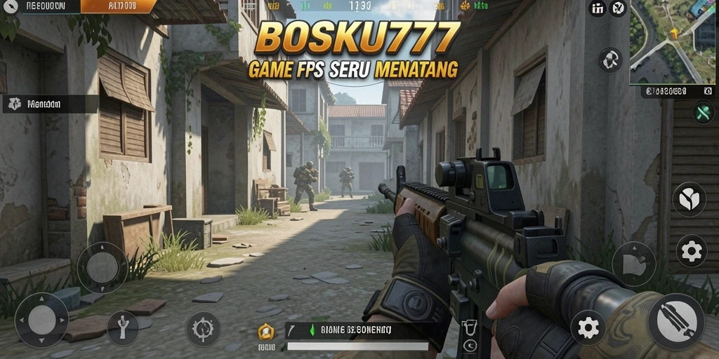 Gameplay seru dan mendebarkan dalam BOSKU777 yang menampilkan aksi FPS.