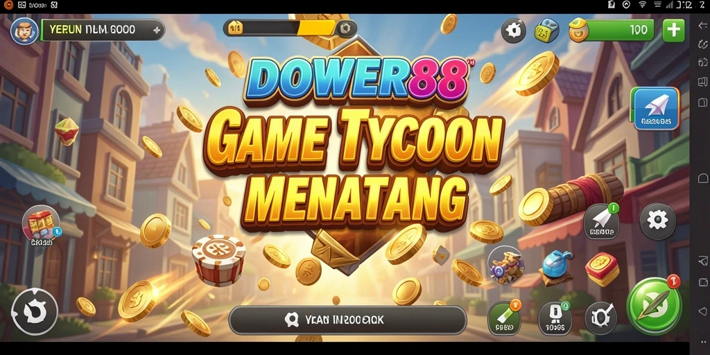 Gameplay Tycoon DOWER88 yang menantang dan seru.