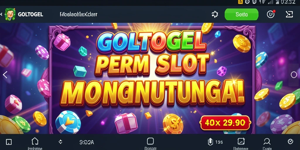 Tampilan gameplay Slot GOLTOGEL yang menarik dan mendebarkan.