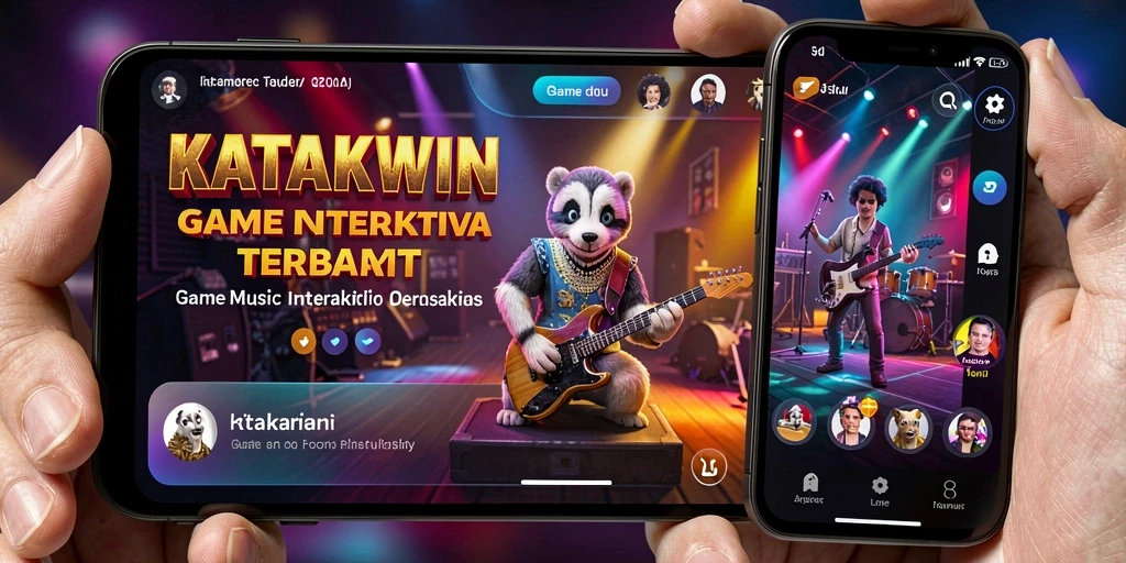 Tampilan gameplay KATAKWIN yang menarik dan interaktif.