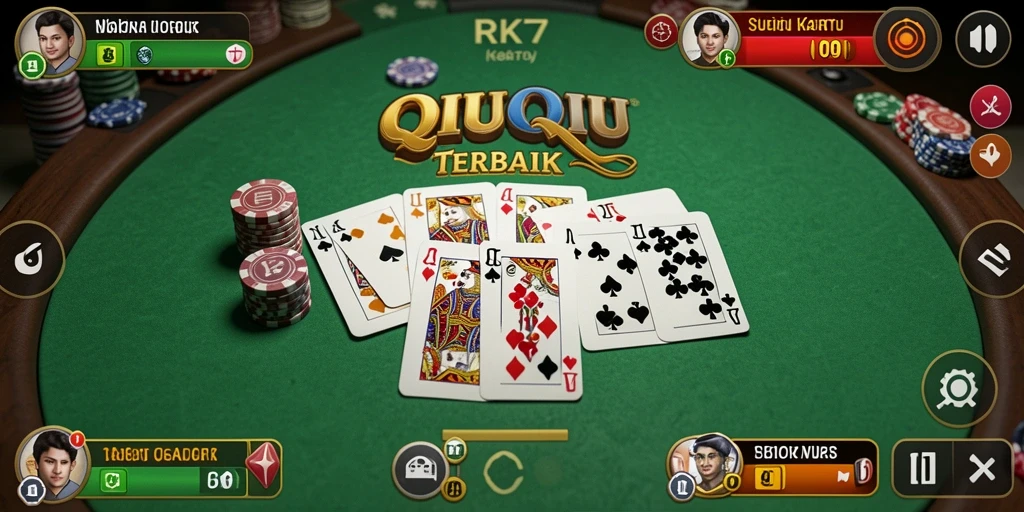 Screenshot menampilkan aksi mendebarkan permainan QiuQiu RK77.