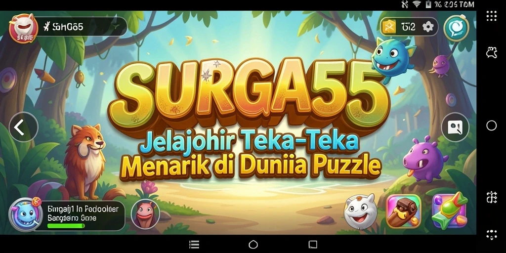 Tampilan menarik dan beragam teka-teki dalam SURGA55.