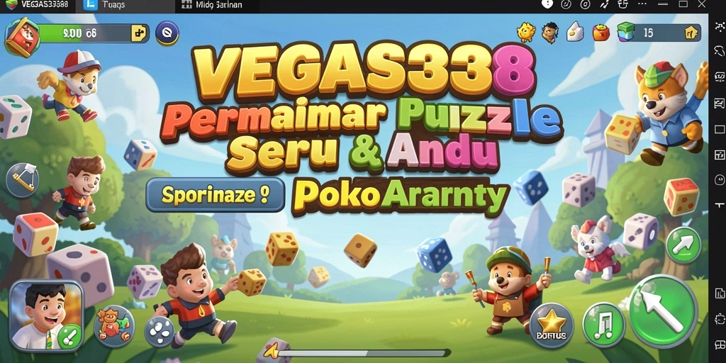 Tampilan gameplay yang penuh warna dalam VEGAS338.