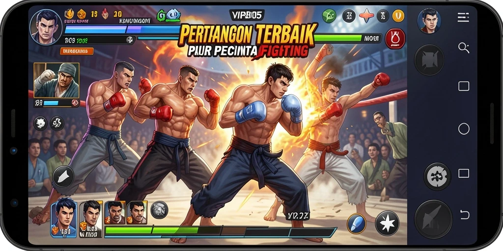 Gameplay VIP805 yang intens dan memikat dalam pertarungan Fighting.